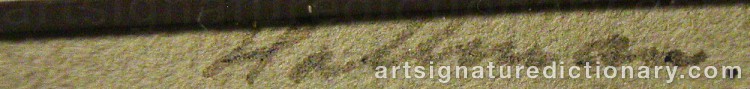 Signature by Adolf HALLMAN