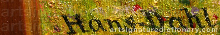 Signature by Hans DAHL