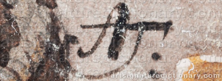 Authentic signature by Wolfgang Adam TÖPFFER on Painting/Watercolour artwork