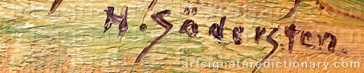 Signature by Herman SÖDERSTEN