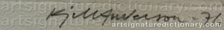 Signature by Kjell ANDERSSON