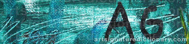 Authentic signature by Agneta GRANSTAD on Painting/Watercolour artwork