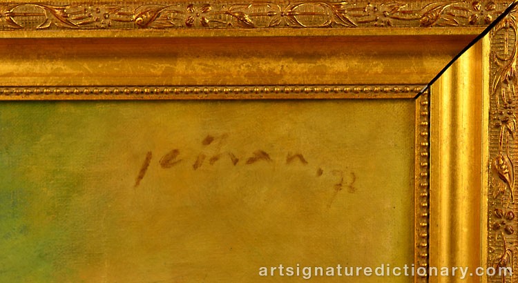Close-up details showing Sukmantara JEIHAN signature forgery characteristics