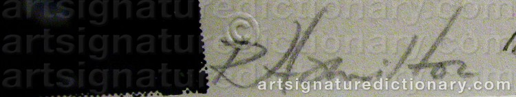 Signature by Richard HAMILTON