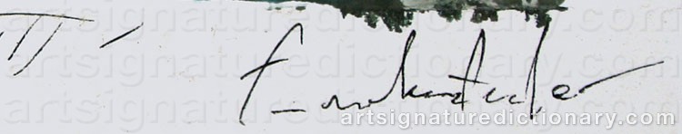 Signature by Helen FRANKENTHALER