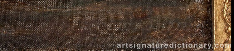 Authentic signature by Erik SÄÄF on  artwork