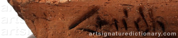 Authentic signature by Torsten FRIDH on  artwork