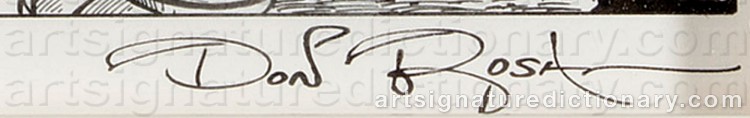 Authentic signature by Keno Don Hugo ROSA on Drawing/Graphic/Print artwork