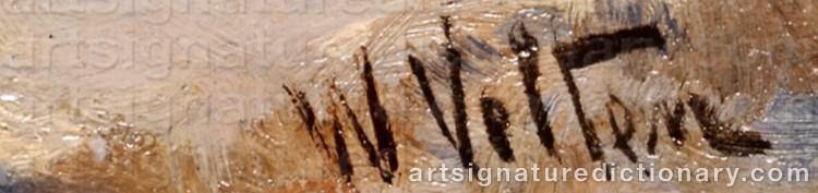 Signature by Wilhelm VELTEN