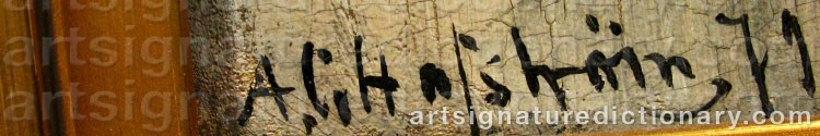 Signature by Axel Gillis HAFSTRÖM