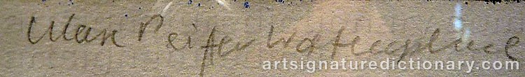 Authentic signature by Max PEIFFER-WATENPHUL on artwork
