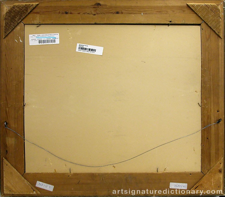 Close-up details showing Paul FISCHER signature forgery characteristics