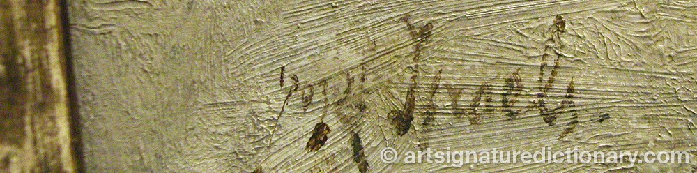 Authentic signature by Josef ISRAELS on Painting/Watercolour artwork