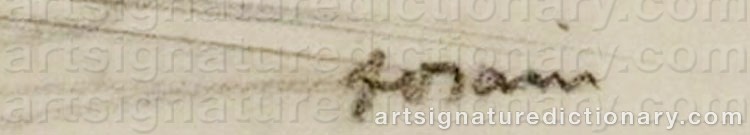 Signature by Jean Louis FORAIN