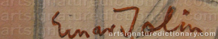 Signature by Einar JOLIN