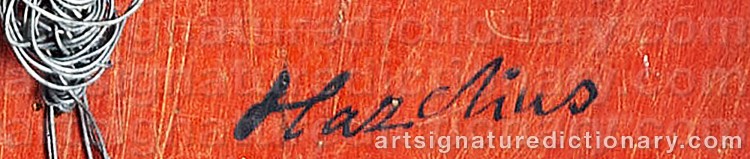 Authentic signature by Rolf HAZELIUS on Object artwork