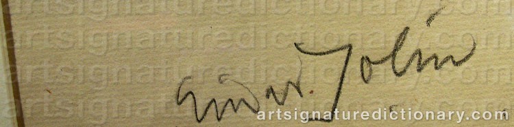 Signature by Einar JOLIN