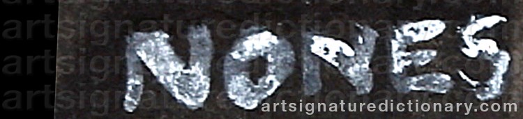 Authentic signature by Wanja ‘Nones’ HÅKANSSON on Painting/Watercolour artwork