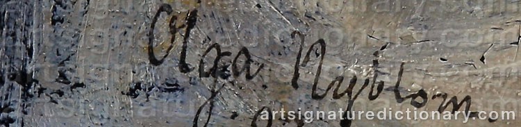Signature by Olga NYBLOM