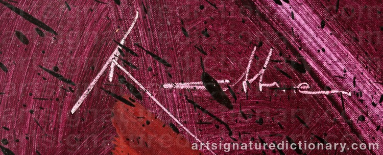 Signature by Georges MATHIEU