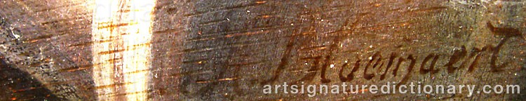 Authentic signature by Abraham BLOEMAERT on  artwork