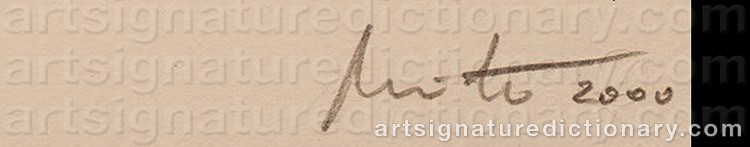 Signature by Jean MIOTTE