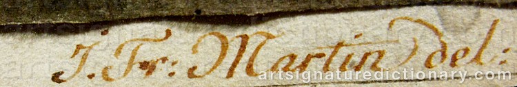 Signature by Johan Fredrik MARTIN