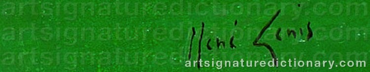 Signature by René GENIS