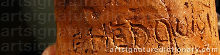 Authentic signature by Ebba HEDQVIST on  artwork