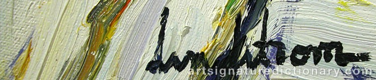 Close-up details showing Bengt LINDSTRÖM signature forgery characteristics