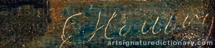 Signature by Carl Peter HALLBERG
