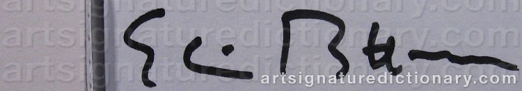 Authentic signature by Elina BROTHERUS on Painting/Watercolour artwork