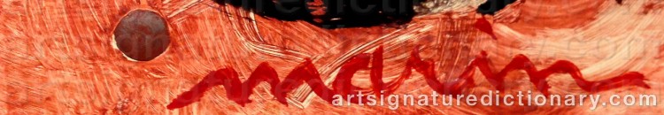 Signature by Karl MARIN