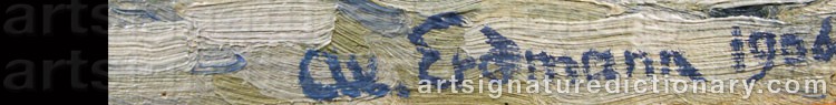 Authentic signature by Axel ERDMANN on Painting/Watercolour artwork