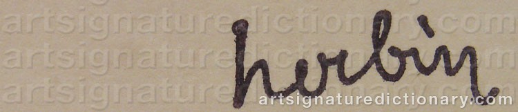 Signature by Auguste HERBIN