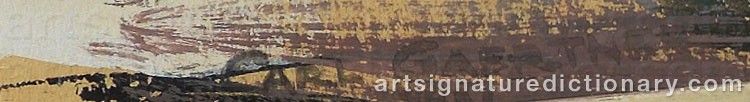 Signature by Carl Frederick GAERTNER