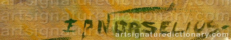 Signature by Erik NORSELIUS
