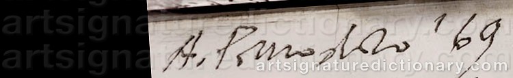 Authentic signature by Arnaldo POMODORO on artwork