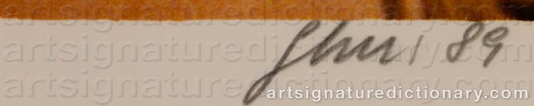 Authentic signature by Luigi GHIRRI on  artwork