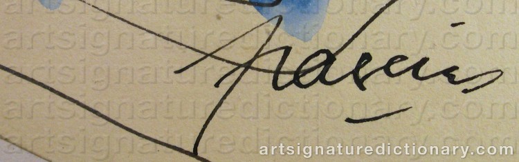 Forged signature of Jules PASCIN