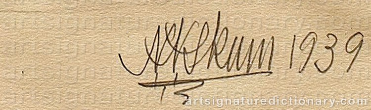 Signature by Nils Nilsson (Sami Artist) SKUM
