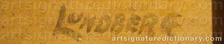 Signature by Sture LUNDBERG