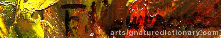 Authentic signature by Boris KOSHELOHOF on  artwork