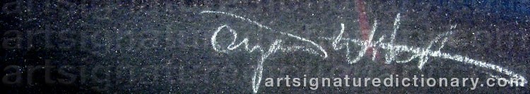 Signature by Örjan WIKSTRÖM