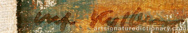 Authentic signature by Ulf KYLBERG on  artwork