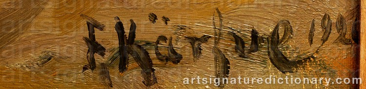 Signature by Fritz KÄRFVE