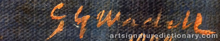 Signature by Carl Gabriel WADELL
