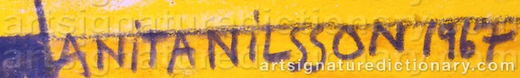 Signature by Anita NILSSON