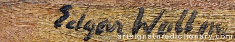 Signature by Edgar WALLIN
