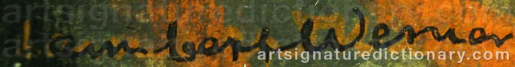 Signature by Lambert WERNER